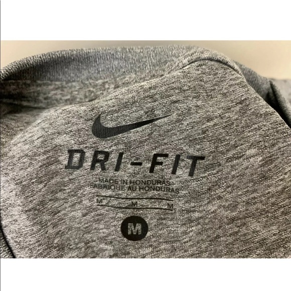 Mens Nike Dri Fit T-Shirt Swoosh Jordan Gray - Picture 7 of 8